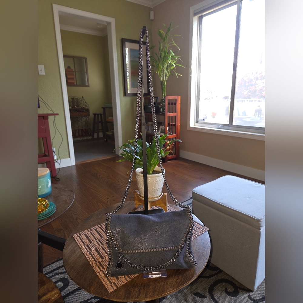 Stella McCartney Midnight  Chain-Embellished Bag - Picture 3 of 8